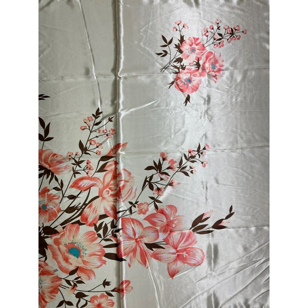 Colorful Floral‎ Beige Blush Brown Printed Fashion Scarve Long Shawl - Picture 14 of 14